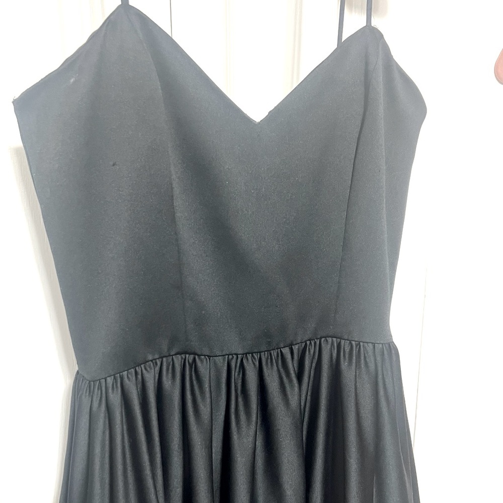 Black Fit & Flare Formal Dress - Ball Gown, Prom, Organza